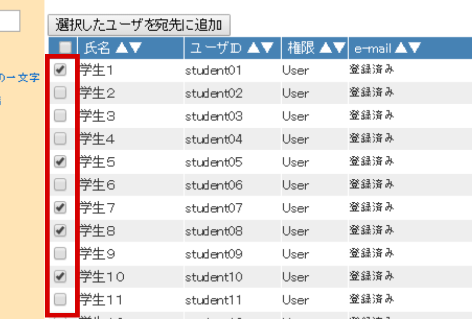 メッセージの送信